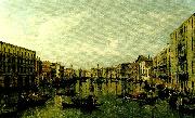 Canaletto vy over canal grande i venedig Spain oil painting reproduction